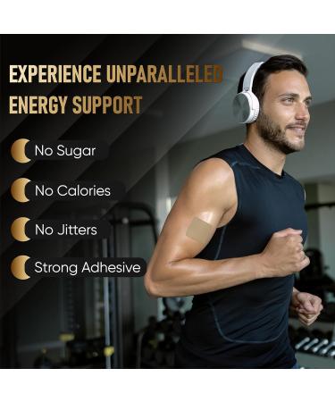 Caffeine Patch 100mg Natural Energy Booster for Success Coffee Alternative Caffeine Supplement Highly Caffeinated to Support Focus Alertness Workout Study Work Travel 15 Pack - Buy Online on GoSupps.com