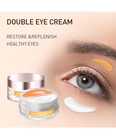 Advanced Dual Eye Cream with Retinol Peptides & Caffeine - Anti-Aging 2-In-1 Solution for Tired Eyes - Buy Online on GoSupps.com
