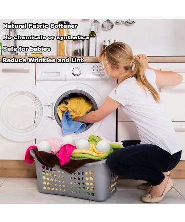 Buy Syllana XL Size Dryer Balls - 6 Pack Natural Fabric Softener 100% New Zealand Sheep Wool Antistatic & Time-Saving for Tumble Dryers - Buy Online on GoSupps.com