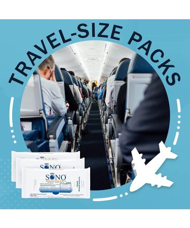 SONO Travel Size Disinfecting Wipes - 3-Pack x 20 Count - Medical-Grade, Alcohol-Free, Antibacterial Cleaning Wipes for School, Home, and Office - Buy Online on GoSupps.com