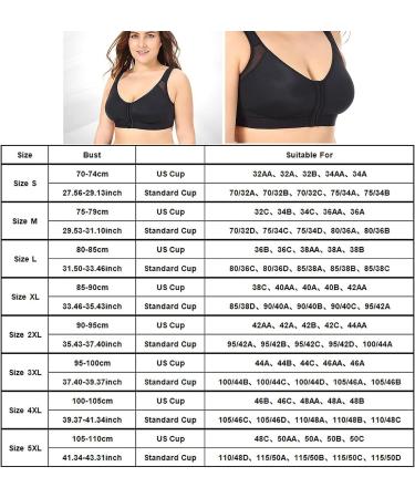 Women's Front Closure Posture Corrector Bra | Wirefree Back Support, Adjustable Straps | B Small - Buy Online on GoSupps.com