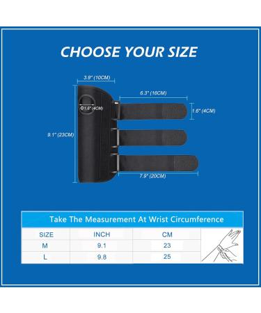 Tunnel Wrist Brace for Men & Women | Maximum Support Wrist Splint for Tendonitis Arthritis & Sprains - Adjustable Left Hand Brace (AY515-M - Buy Online on GoSupps.com