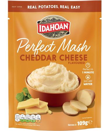 Idahoan Mashed Potato Cheddar Cheese Pack of 4 x 109g Instant Mash Potato Made in USA - Buy Online on GoSupps.com