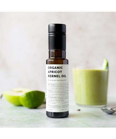 100% Organic Apricot Kernel Oil 100ml - Cold-Pressed - Premium Quality - Skin Health and Gut Health - Straight from Farm in Italy - Non-GMO - No Additives or Preservatives - Recyclable Glass Bottle Apricot 3.4 Fl Oz (Pack o  - Buy Online on GoSupps.com