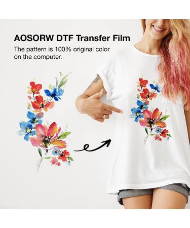 AOSORW DTF Transfer Film - 50 Sheets, Sublimation/Iron On Heat Transfer Paper (A4 Size) - Buy Online on GoSupps.com