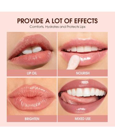 SAINKO Day & Night Lip Oil Set - Natural Coconut Lip Plumper & Coffee Lip Care Serum - Hydrating Lip Gloss Duo (3ml x 2) - Buy Online on GoSupps.com