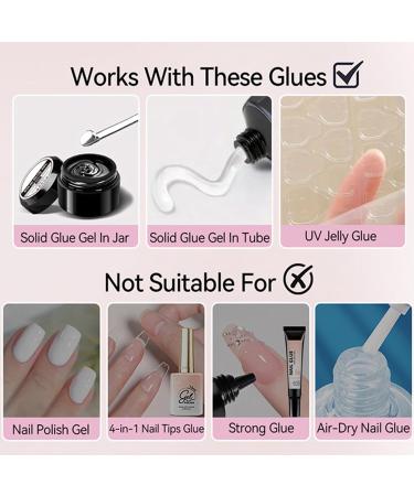 Nail glue remover solid cleaner for gel nail polish - 55 ml - For manicures beginners French tip stamping spa salon home travel - Buy Online on GoSupps.com