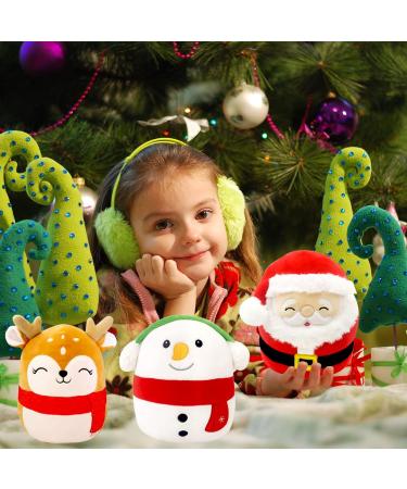 Cute Christmas Reindeer Soft Plush Toy - Xmas Reindeer Pillow Doll for Kids, Boys, Girls - Kawaii Stuffed Animal Gift - Christmas Home Decoration - Buy Online on GoSupps.com