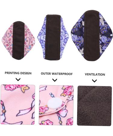 Set of 6 Washable Cloth Menstrual Pads - Reusable Period & Panty Liners for Women - Buy Online on GoSupps.com