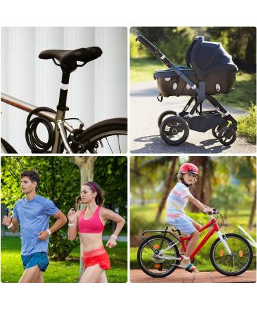 Buy O-Kinee Reflector Strap & Safety Tape for Joggers & Cyclists - 12PC White Reflective Straps Snap-Flaw & Arm Tapes for Enhanced Visibility - Buy Online on GoSupps.com