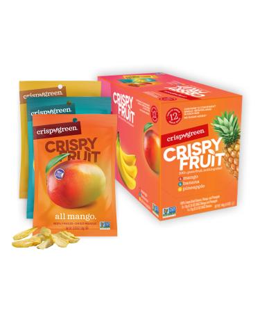 Crispy Green Freeze-Dried Fruit, Single-Serve, Island Variety Pack (Pack of 12) Island Variety Pack 0.35 Ounce (Pack of 12)