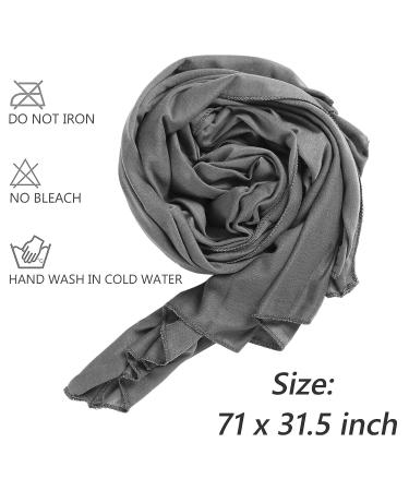 XTREND 4-Piece Turbans for Women - Stretch Jersey Headwraps in Solid Colors - Breathable & Ultra Soft Knit Turban Tie (Black, Dark Blue, Camel, Dark Grey) - Buy Online on GoSupps.com