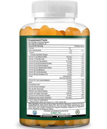 NuBest Immune Gummies | Kids Immune Booster with Iron Zinc Vitamins C D2 A and B-Complex | for Ages 4+ | Raspberry Flavor | 60 Gummies - Buy Online on GoSupps.com