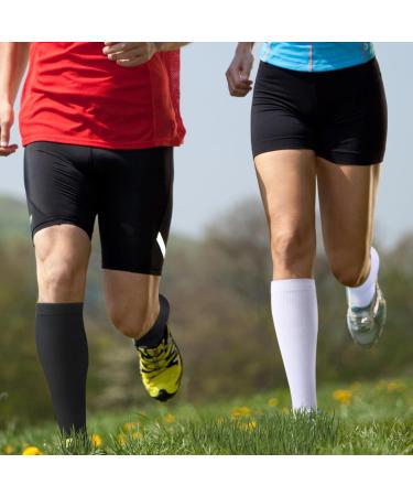 Zmerch Compression Knee Socks for Men & Women - 5 Pairs | Ideal for Running Sports Edema & Varicose Veins | Size S-M White - Buy Online on GoSupps.com