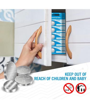 CR2032 Battery CR2032 3V Lithium Button Cell 230mAh 50 Count 50 Count CR2032 - Buy Online on GoSupps.com