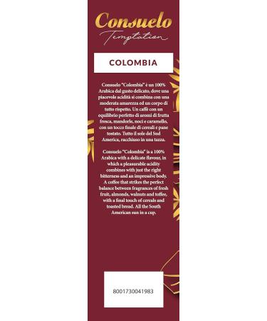 Consuelo "Colombia" Whole Bean Coffee Medium Roast Fairtrade 100% Arabica 1KG Roasted in Italy - Buy Online on GoSupps.com
