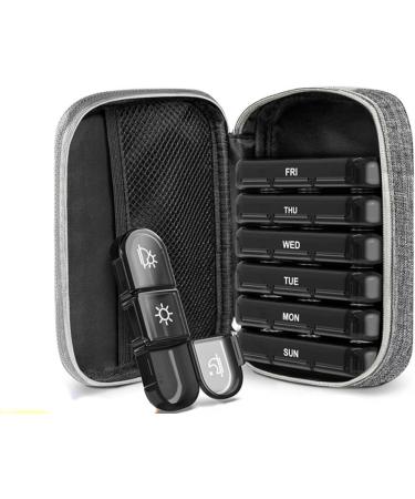HEXEH Seven Days Pill Box - 21 Grid Portable Medicine Organizer for Travel & Daily Use - Buy Online on GoSupps.com