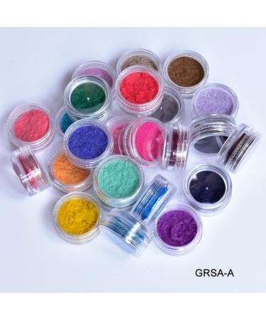 24-Color 3D Flocking Velvet Powder for Nail Art Decoration - 2.5ml Boxes | Glitter Flocking Powder - Buy Online on GoSupps.com