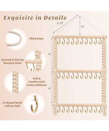 MOFASVIGI Macrame Headband Holder for Baby Girls - Boho Wall Decor & Organizer - Buy Online on GoSupps.com