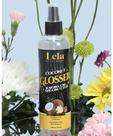 Lela Beauty Keep It Shiny Glosser - Anti-Frizz High Shine Spray with Coconut & Jojoba Oil Lightweight & Residue-Free Hair Shine Serum 240mL/8.1 fl oz - Buy Online on GoSupps.com