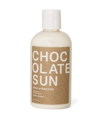Chocolate Sun - Organic Shea Butter Botanical Sun Defense To Prolong Self Tan (8 oz) | Clean  Non-Toxic Sunless Tanning