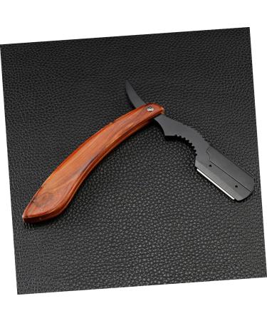 Healeeved Rosewood Shaving Beard Cutter | Manual Eye Brow Holder & Clip-on Razor | Premium Beard Cutting Tools - Buy Online on GoSupps.com