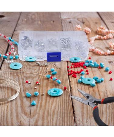 OPOUNT Jewelry Findings Set - Complete Starter Kit for Beading, Making, and Repair with Pliers, Silver Beads, and Wire Tool - Buy Online on GoSupps.com