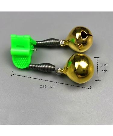 RILEYSON 10Pcs Fishing Rod Alarm Set with Dual Alert Bells and Green Clip Brass Bell - Buy Online on GoSupps.com