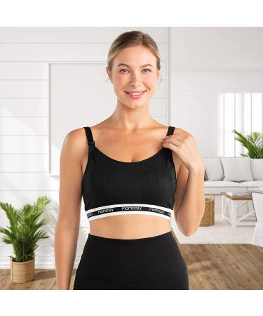 Momcozy Seamless Hands-Free Pumping Bra, Large Black - Comfortable Support for Spectra, Lansinoh, Philips Avent & More - Buy Online on GoSupps.com