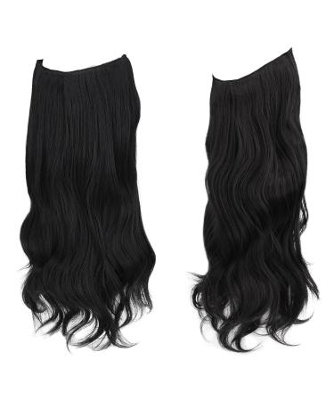 Buy BARSDAR 14 Wavy Secret Hair Extensions - Invisible Headband Synthetic Curly Hair for Women | Natural Black 1B# - Buy Online on GoSupps.com