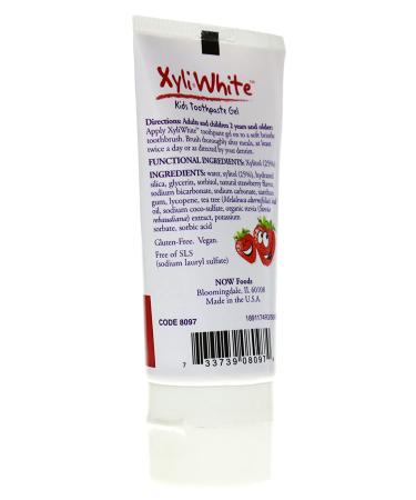 Now Solutions XyliWhite Kids Toothpaste Gel - Strawberry Splash 3 oz (Pack of 5) | Natural Dental Care - Buy Online on GoSupps.com