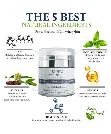 Anti Aging Retinol Treatment Kit - Daily Moisturizing Face Cream Set - Reduce Wrinkles & Fine Lines - Ideal Beauty Gift for Women & Men - 3 Pack Bundle - Buy Online on GoSupps.com