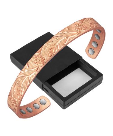 Copper Bracelet 16.5 cm for Women Health with Magnets Copper Bracelets - Buy Online on GoSupps.com