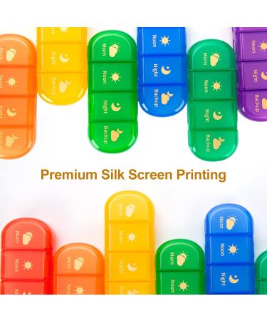 Buy MURRI&MURRDI Large 7-Day Pill Organizer Portable Moisture-Proof Case for Vitamins & Medications 28 Cells Multi-Colored Travel-Friendly Pill Box - Buy Online on GoSupps.com