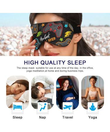 Haskirky Light Blocking Eye Mask for Deep Sleep | Breathable & Adjustable for Men and Women | Ideal for Travel, Yoga, Meditation | Comfortable Office & Gaming Mask - Buy Online on GoSupps.com