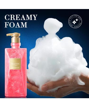 Crsetmyth Shower gel for women energy shower gel rose perfume body wash moisturizing shower gel 24 hours fragrance for sensitive skin natural cleansing and soft foam rich oil care 500 ml - Buy Online on GoSupps.com