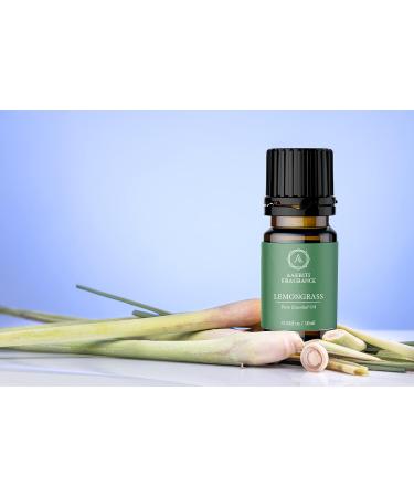 AAKRITI Premium Lemongrass Essential Oil - 100% Natural & Pure GMP Certified 10ml for Spa Aromatherapy & Diffusion - Buy Online on GoSupps.com