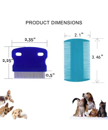 3 Pcs Pet Comb Tear Stain Remover Combs for Dogs - Gentle Dog Grooming Tool - Buy Online on GoSupps.com