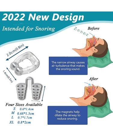 Silicone Magnetic Anti Snoring Devices - Snore Stopper & Nasal Dilators - Comfortable Solution for Men and Women - White - Buy Online on GoSupps.com
