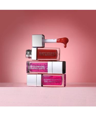 Nobeka 2 PCS Cherry Plumping Lip Glow Oil Set - Clear Tinted Gloss for Moisturized and Nourished Lips with Long-Lasting Shine - Ideal for All Occasions - Buy Online on GoSupps.com