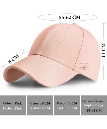 Stylish Cotton Baseball Cap for Men & Women Pure Color Pink Baseball Cap for Tennis Golf & Travel - Buy Online on GoSupps.com