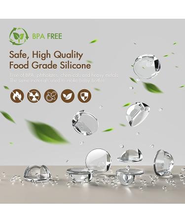 Mangotek Transparent Silicone Corner Protectors - 4 Pack Childproof Safety Bumpers for Furniture, Fireplace, Desk - Round 0.6 inch Width - Buy Online on GoSupps.com