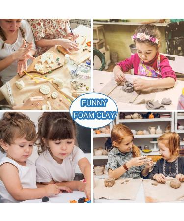 500g Black Foam Clay for Lightweight Sculpting and Cosplay Costumes - Air Dry Moldable Craft Foam - Buy Online on GoSupps.com