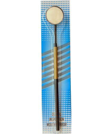 Kinzio Dental Mouth Mirror - Curved Angle Inspection Tool for Oral Care & Eyelash Extensions (Black Gold) - Buy Online on GoSupps.com