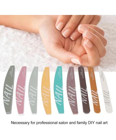 9 Piece Nail File Set Professional Washable Nail Buffer Set with Different Shape Gel Nail File Kit Manicure Tool for Home Salon - Buy Online on GoSupps.com