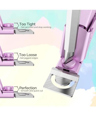 MELODYSUSIE Small D-Pink Nail Clippers for Acrylic & Gel Nails - Professional Rustproof Trimmer Tool for Manicure & Pedicure - Buy Online on GoSupps.com