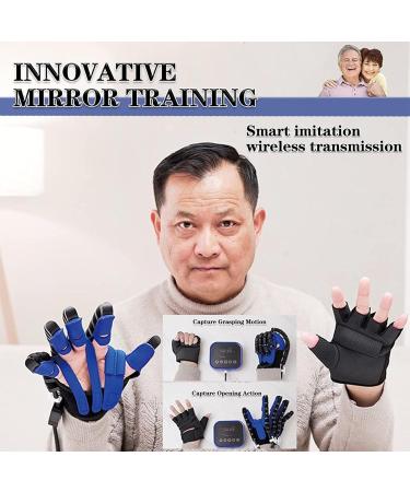 Rehabilitation Robot Gloves Finger Straightening Brace Guard for Stroke People Finger Wrist Training Left-L - Buy Online on GoSupps.com