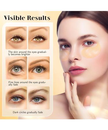 60 Pack 24K Gold Under-Eye Patches | Dark Circles & Puffiness Relief | Collagen & Hyaluronic Acid Eye Masks for All | Best Skin Care Solution - Buy Online on GoSupps.com