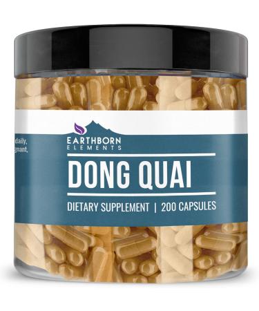 Earthborn Elements Chinese Motherwort & Dong Quai Capsules Bundle (200 Capsules) Pure & Undiluted No Additives - Buy Online on GoSupps.com