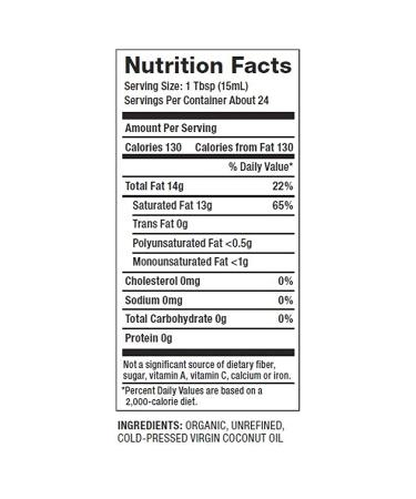 Nutiva Organic Cold-Pressed Virgin Coconut Oil 12 Fl Oz - USDA Organic, Non-GMO, Vegan, Keto, Whole 30 Approved - Buy Online on GoSupps.com